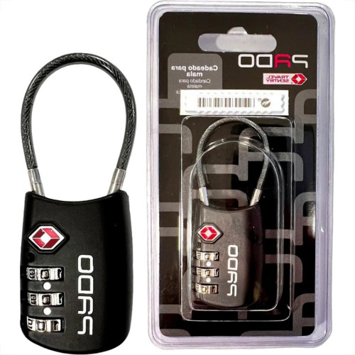 Cadeado Para Mala Pado Tsa007 Personal 3 Segredos Preto - 52018284 Cadeado Para Mala Pado Tsa007 Personal 3 Segredos Preto - 52018284
