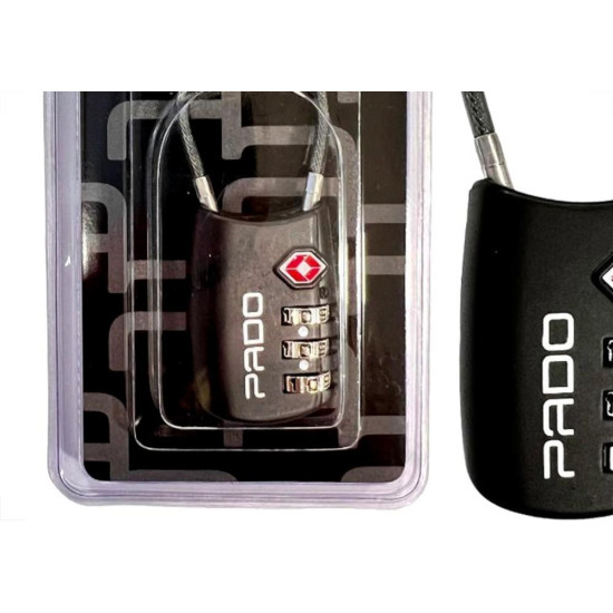 Cadeado Para Mala Pado Tsa007 Personal 3 Segredos Preto - 52018284 Cadeado Para Mala Pado Tsa007 Personal 3 Segredos Preto - 52018284