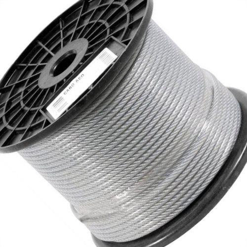 Cabo Aco Galvanizado Sao Raphael 3,2Mm 1/8''(6X7) - 250M Cabo Aco Galvanizado Sao Raphael 3,2Mm 1/8''(6X7) - 250M