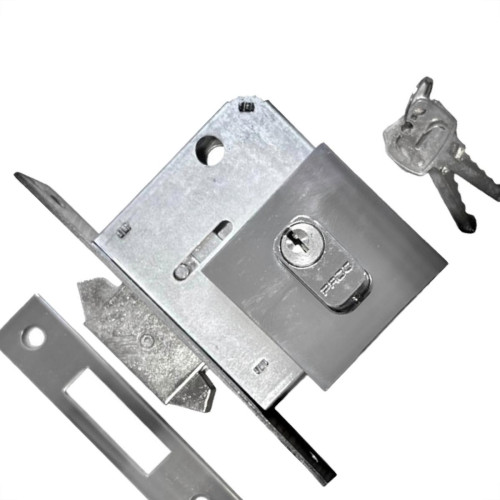 Fechadura Pado Externa Para Porta Correr Lingueta Dupla Cromada Fechadura Pado Externa Para Porta Correr Lingueta Dupla Cromada