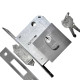 Fechadura Pado Externa Para Porta Correr Lingueta Dupla Cromada Fechadura Pado Externa Para Porta Correr Lingueta Dupla Cromada