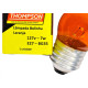 Lampada Bolinha Thompson 7Wx127V Laranja - Kit C/10 Pecas Lampada Bolinha Thompson 7Wx127V Laranja - Kit C/10 Pecas