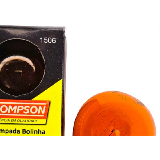Lampada Bolinha Thompson 7Wx127V Laranja - Kit C/10 Pecas Lampada Bolinha Thompson 7Wx127V Laranja - Kit C/10 Pecas