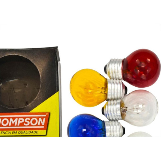 Lampada Bolinha Thompson 7Wx127V Sortida - Kit C/10 Pecas Lampada Bolinha Thompson 7Wx127V Sortida - Kit C/10 Pecas