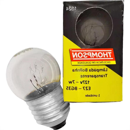 Lampada Bolinha Thompson 7Wx127V Clara - Kit C/10 Pecas Lampada Bolinha Thompson 7Wx127V Clara - Kit C/10 Pecas