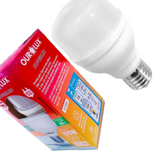Lampada Led Bulbo Superled Ourolux 15W 1560Lm Lampada Led Bulbo Superled Ourolux 15W 1560Lm