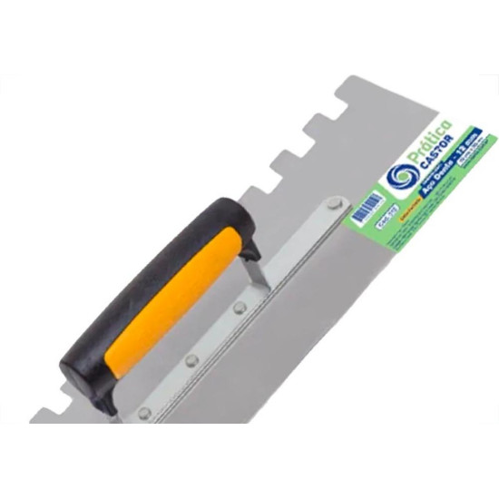Desempenadeira Aco Castor Dentada Pratica 10 X 35Cm Dente 12Mm - 512 Desempenadeira Aco Castor Dentada Pratica 10 X 35Cm Dente 12Mm - 512