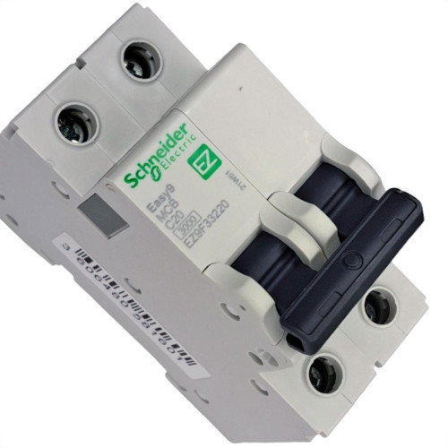 Disjuntor Schneider ''Din'' Bipolar 20A. C Disjuntor Schneider ''Din'' Bipolar 20A. C