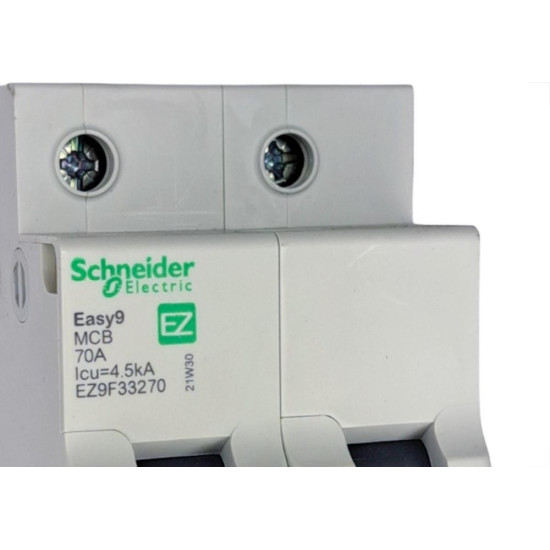 Disjuntor Schneider ''Din'' Bipolar 70A. C Disjuntor Schneider ''Din'' Bipolar 70A. C