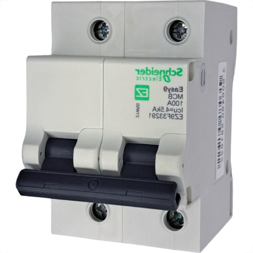 Disjuntor Schneider ''Din'' Bipolar 100A. C Disjuntor Schneider ''Din'' Bipolar 100A. C