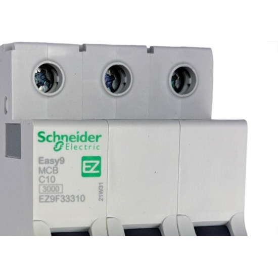 Disjuntor Schneider ''Din'' Tripolar 10A. C Disjuntor Schneider ''Din'' Tripolar 10A. C