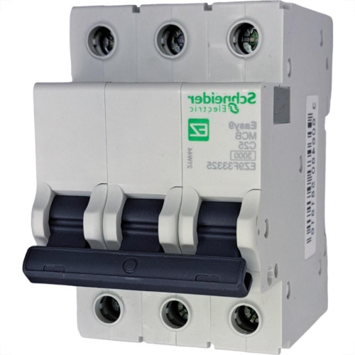Disjuntor Schneider ''Din'' Tripolar 25A. C Disjuntor Schneider ''Din'' Tripolar 25A. C