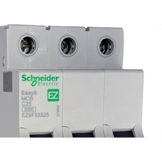 Disjuntor Schneider ''Din'' Tripolar 25A. C Disjuntor Schneider ''Din'' Tripolar 25A. C