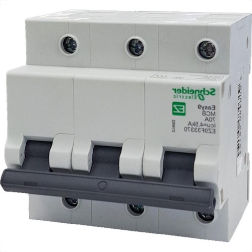 Disjuntor Schneider ''Din'' Tripolar 70A. C Disjuntor Schneider ''Din'' Tripolar 70A. C