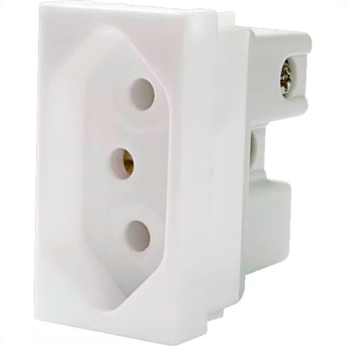 Modulo Steck Linha Stella 1 Tomada 10A. Branco 868060 Modulo Steck Linha Stella 1 Tomada 10A. Branco 868060