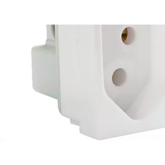 Modulo Steck Linha Stella 1 Tomada 20A. Branco 868061 Modulo Steck Linha Stella 1 Tomada 20A. Branco 868061