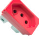 Kit C/5 - Modulo Steck Linha Stella 1 Tomada 20A. Vermelh... Kit C/5 - Modulo Steck Linha Stella 1 Tomada 20A. Vermelh...