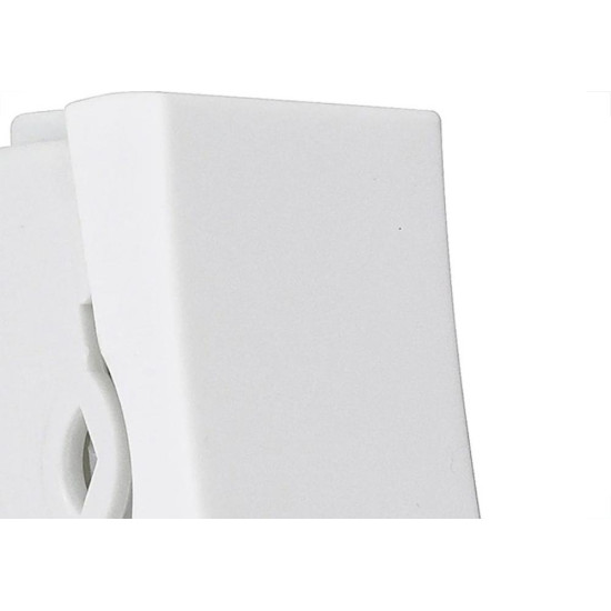 Modulo Steck Linha Stella 1 Simples 10A. Branco 868010 Modulo Steck Linha Stella 1 Simples 10A. Branco 868010