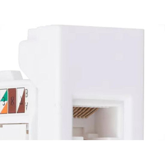 Modulo Steck Linha Stella Tomada Rj45 - Branco 868095 Modulo Steck Linha Stella Tomada Rj45 - Branco 868095