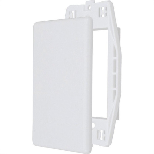 Placa Steck Linha Stella Branca 4X2 - Cega Com Suporte 869070 Placa Steck Linha Stella Branca 4X2 - Cega Com Suporte 869070