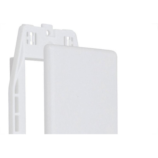 Placa Steck Linha Stella Branca 4X2 - Cega Com Suporte 869070 Placa Steck Linha Stella Branca 4X2 - Cega Com Suporte 869070