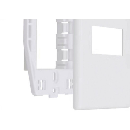 Kit C/4 - Placa Steck Linha Stella Branca 4X2 - 1 Modulo ...