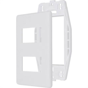 Placa Steck Linha Stella Branca 4X2 - 2 Modulos Separados Horizontais Com Suporte 869370 Placa Steck Linha Stella Branca 4X2 - 2 Modulos Separados Horizontais Com Suporte 869370