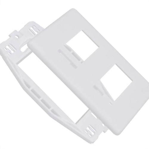 Placa Steck Linha Stella Branca 4X2 - 2 Modulos Separados Horizontais Com Suporte 869370 Placa Steck Linha Stella Branca 4X2 - 2 Modulos Separados Horizontais Com Suporte 869370