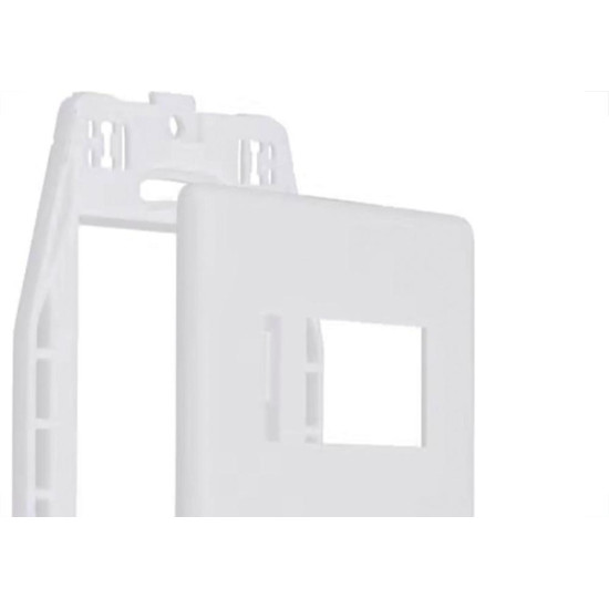 Placa Steck Linha Stella Branca 4X2 - 2 Modulos Separados Horizontais Com Suporte 869370 Placa Steck Linha Stella Branca 4X2 - 2 Modulos Separados Horizontais Com Suporte 869370