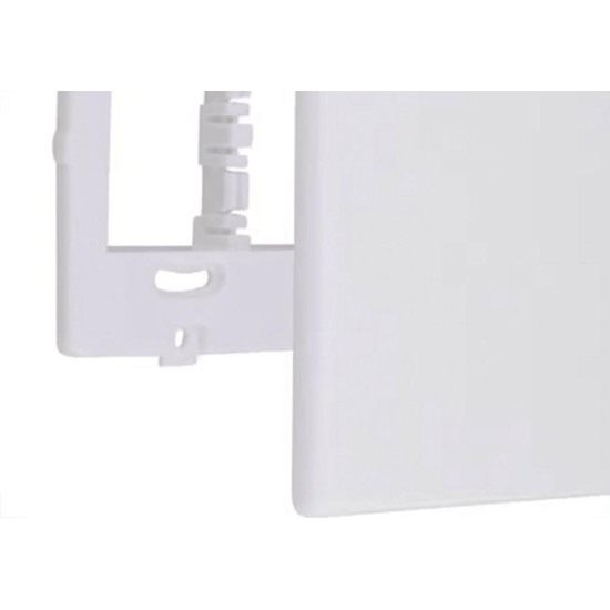 Placa Steck Linha Stella Branca 4X4 - Cega Com Suporte 869672