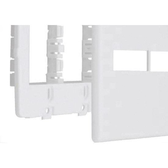 Kit C/4 - Placa Steck Linha Stella Branca 4X4 - 1 Modulo ...