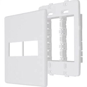 Placa Steck Linha Stella Branca 4X4 - 2 Modulos + 2 Modulos Horizontais Com Suporte 9974 Placa Steck Linha Stella Branca 4X4 - 2 Modulos + 2 Modulos Horizontais Com Suporte 9974