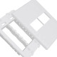 Placa Steck Linha Stella Branca 4X4 - 2 Modulos + 2 Modulos Horizontais Com Suporte 9974 Placa Steck Linha Stella Branca 4X4 - 2 Modulos + 2 Modulos Horizontais Com Suporte 9974