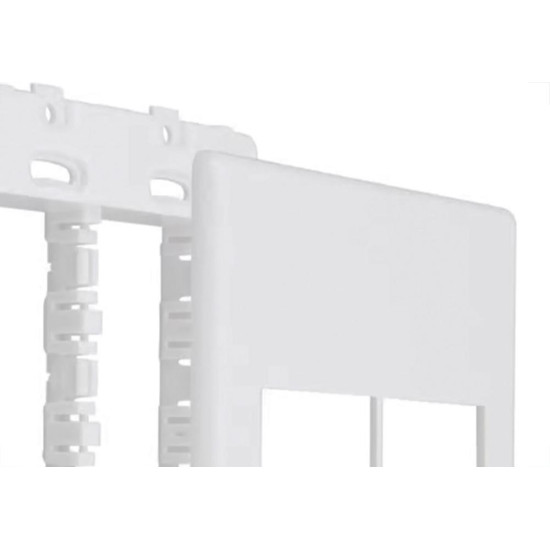 Placa Steck Linha Stella Branca 4X4 - 2 Modulos + 2 Modulos Horizontais Com Suporte 9974 Placa Steck Linha Stella Branca 4X4 - 2 Modulos + 2 Modulos Horizontais Com Suporte 9974