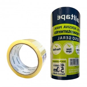 Fita Adesiva Embalagem Alltape Transparente 48Mm X 50M . / Kit C/ 5 Peca