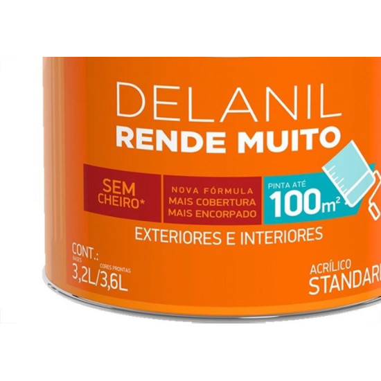 Tinta Acrilica Standard Iquine Rende Muito 3,6L Branco Neve Tinta Acrilica Standard Iquine Rende Muito 3,6L Branco Neve