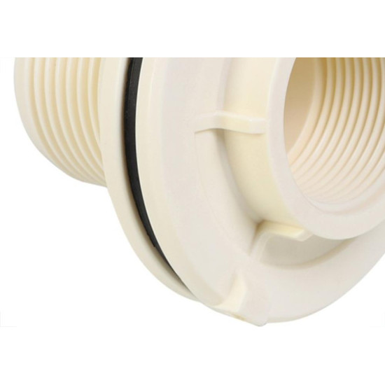 Adaptador Roscavel Branco Com Flange Krona 32Mm X 1'' - Kit C/10 Pecas Adaptador Roscavel Branco Com Flange Krona 32Mm X 1'' - Kit C/10 Pecas