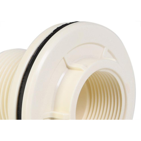 Adaptador Roscavel Branco Com Flange Krona 32Mm X 1'' - Kit C/10 Pecas Adaptador Roscavel Branco Com Flange Krona 32Mm X 1'' - Kit C/10 Pecas
