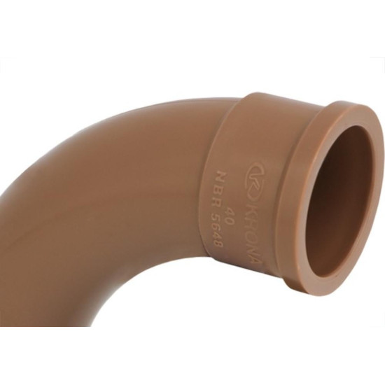 Curva Soldavel Krona 60Mm X 90º - Kit C/5 Pecas