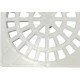 Grelha Plastica Quadrada Branca Krona 15X15Cm - Nr52