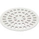 Grelha Plastica Redonda Branca Krona 15X15Cm - Nr56