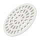 Grelha Plastica Redonda Branca Krona 15X15Cm - Nr56