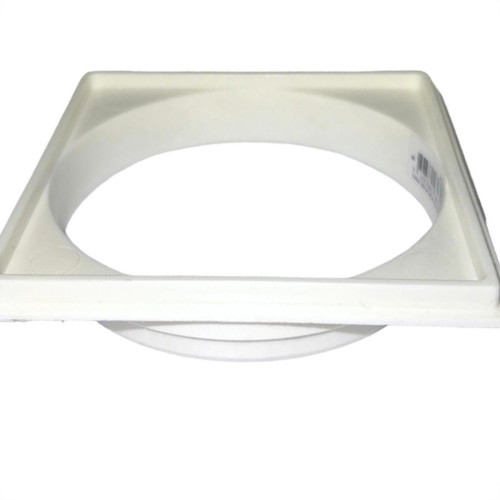 Porta Grelha Pvc Krona Quadrada 10X10 Branca Nr58 - Kit C/12 Pecas Porta Grelha Pvc Krona Quadrada 10X10 Branca Nr58 - Kit C/12 Pecas