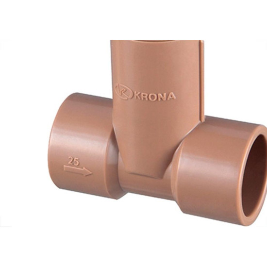 Registro Pressao Pvc Krona Soldavel 20Mm - Kit C/5 Pecas Registro Pressao Pvc Krona Soldavel 20Mm - Kit C/5 Pecas