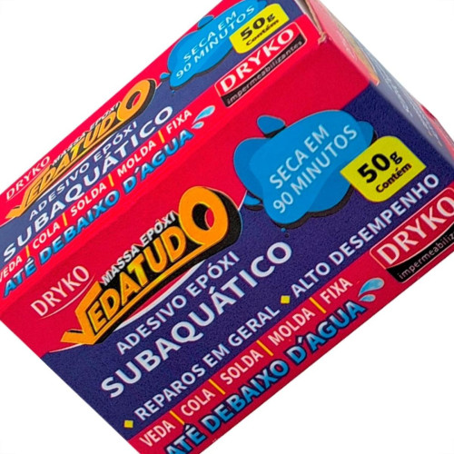 Massa Epoxi Dryko Veda Tudo 50G Massa Epoxi Dryko Veda Tudo 50G