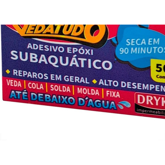 Massa Epoxi Dryko Veda Tudo 50G Massa Epoxi Dryko Veda Tudo 50G