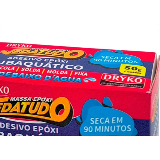 Massa Epoxi Dryko Veda Tudo 50G Massa Epoxi Dryko Veda Tudo 50G