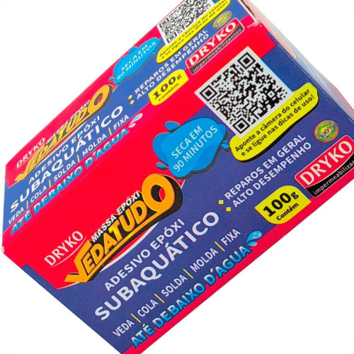 Massa Epoxi Dryko Veda Tudo 100G
