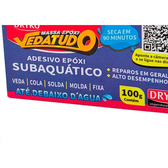 Massa Epoxi Dryko Veda Tudo 100G