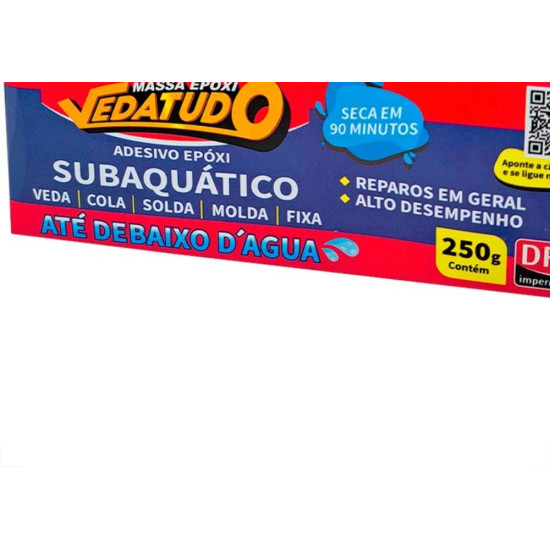 Massa Epoxi Dryko Veda Tudo 250G Massa Epoxi Dryko Veda Tudo 250G